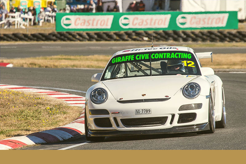 Adam Gardwood's 911 GT3 Cup that he will contest this year's Poatina Mountain Race in